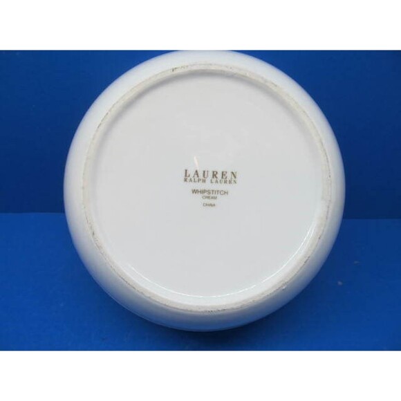 Lauren Ralph Lauren Whipstitch Cream All White 6" Cereal Bowl - Picture 5 of 8